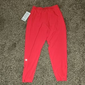 Lululemon Adapted State Perforated HR Joggers Sz 6. RDGL-Red Glow!!! Beautiful